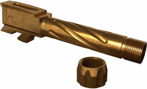 Rival Arms Ra20G302C Threaded Barrel Compatible With for Glock 43 416 Stainless Steel Bronze PVD